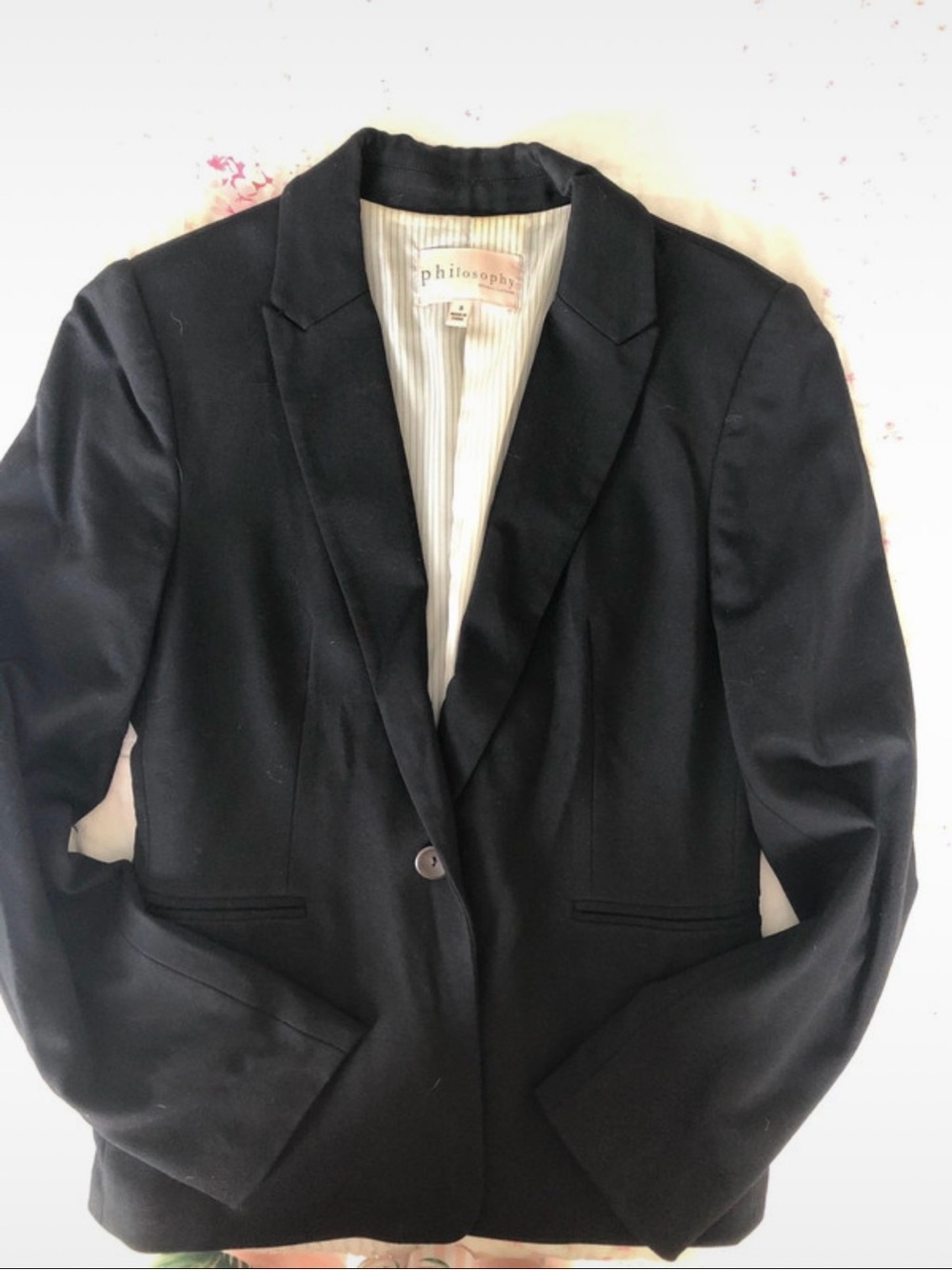 Philosophy Black Single-Button Women's Blazer